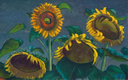 Werner Berg : Sonnenblumen