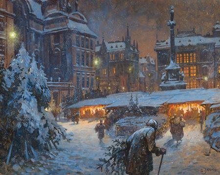 Georg Janny : „Christmas market at Am Hof square in Vienna“