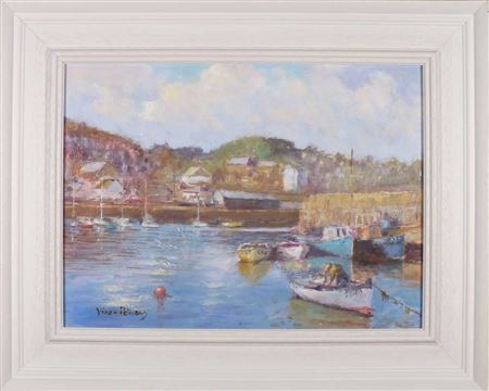 Vince Peterson : Old Harbour Newlyn - Returning from Fishing