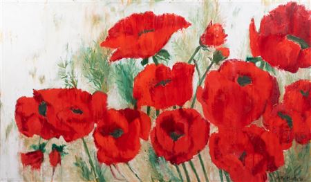 Stella Pearlmutter : Poppies, 1988