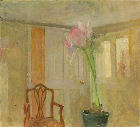 Fred Dubery : Pink Flower and Chair