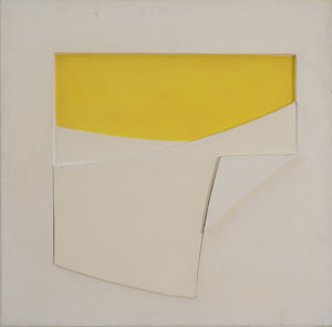 Benito Ormenese : Composition in White and Yellow No. 11, 1969