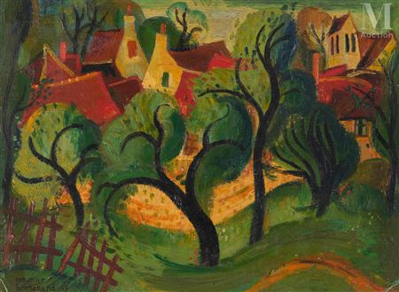 Maurice Blanchard : The village, 1946