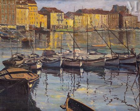 Léon Kamir-Kaufman : The harbor of Toulon