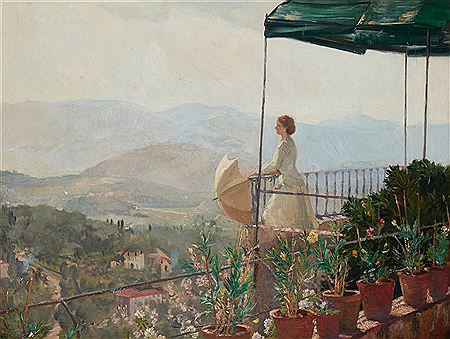 Alfred Robert Hayward : 'On the Balcony,' 1909