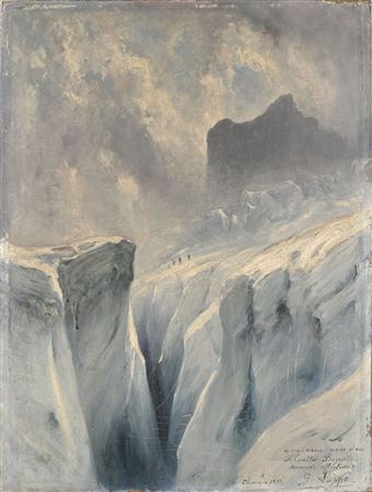 Gabriel Loppe : The Géant glacier, below the Requin refuge, Chamonix