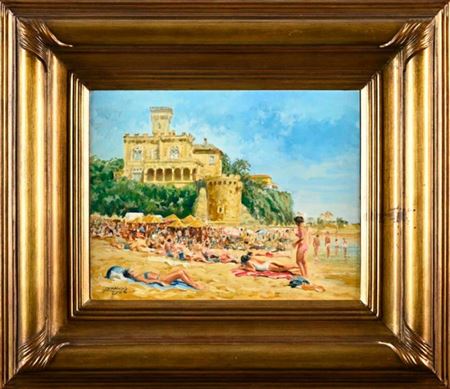 Armando Anjos : View of the beach - Estoril