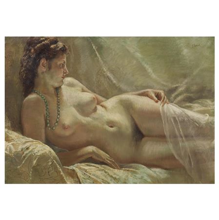 Francesco Nicola : FEMALE NUDE WITH A NECKLACE