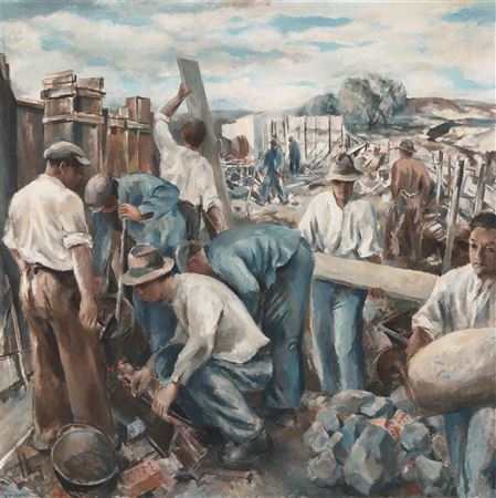 Ernest Pizzotti : 'Le Travail', 1943.