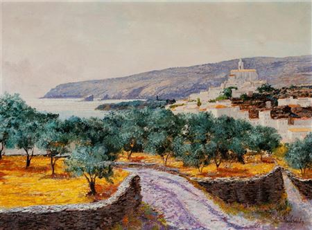 Jordi Pagans Monsalvatje : 'Cadaqués and olive groves'.