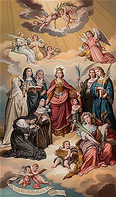 Bernardino Montanes Y Perez : 'The Holy Women of Aragon 'm 1874.