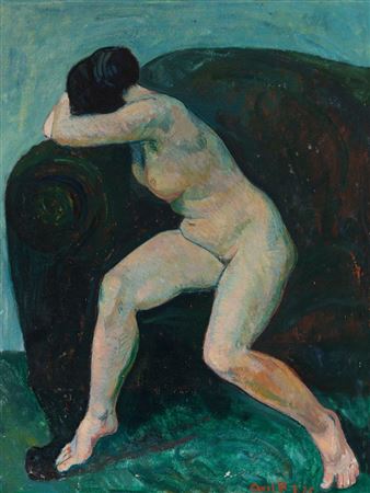 Axel P Jensen : 'Female nude', 1925