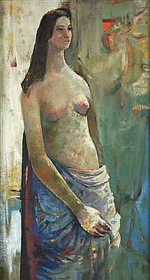 Margaret Putnam : Nude in Blue