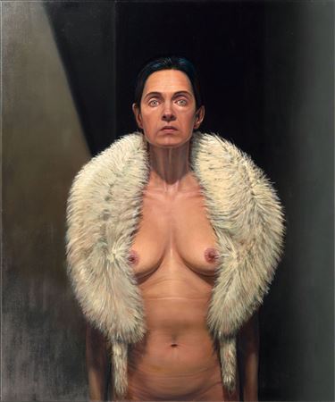 Aris Kalaizis : Woman with Fur.