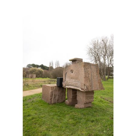 Pierre Szekely : Sculpture 'L'Homme de granit' (The Granite Man)