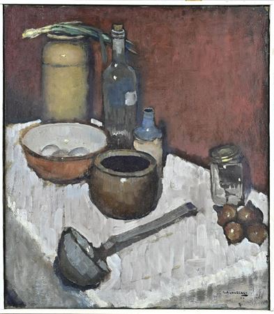 Paul Louis van Eeden : Still life with large spoon