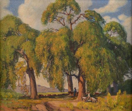 Harry Anthony De Young : Limpia Canyon Cottonwoods