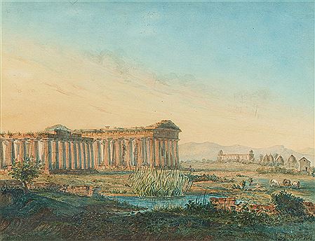 Friedrich Eugen Peipers : The ancient temples of Paestum.