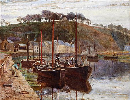 Joseph Poole Addey : Harbour scene, 1899