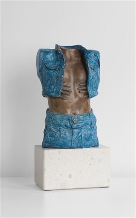 Tomek Kawiak : SHE IN A DENIM JACKET WITH A BUTTERFLY