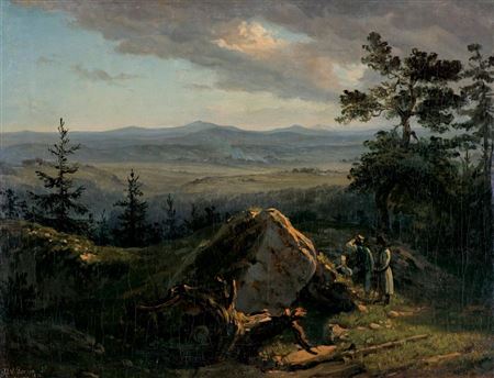 Wojciech Gerson : LANDSCAPE FROM THE AREA OF OJCÓW, 1851