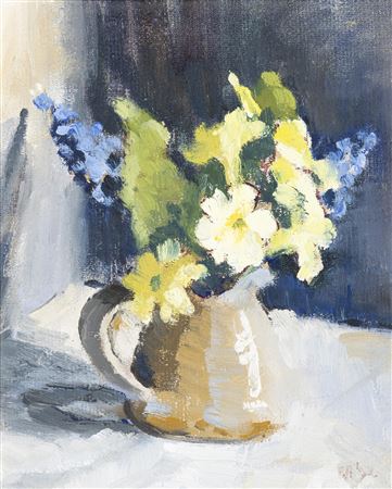 Eleanor Harbison : Tiny Jug with Primroses