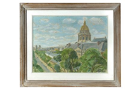 Andre Jacquemin : View of Paris at the Invalides