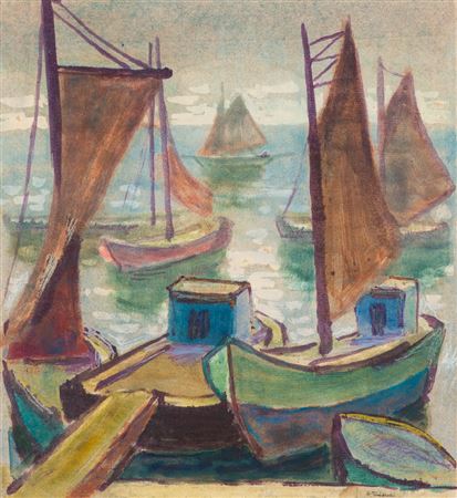 Herbert Tucholski : Fishing boats