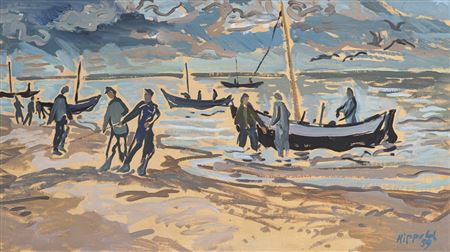 Erhard Hippold : Landing fishermen