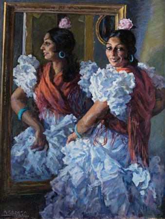 Alfonso Grosso : 'Joaquina before the mirror'