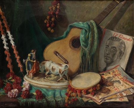 Antoni Vidal Rolland : Bullfighting still life