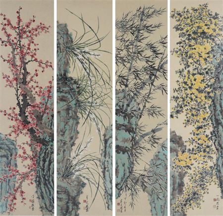 Wu Tsai Yen : Plum, Orchid, Bamboo and Chrysanthemum (4)