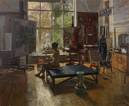 Ken Howard : Nude in Oriel Studio