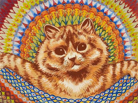 Louis William Wain : Psychedelic Cat