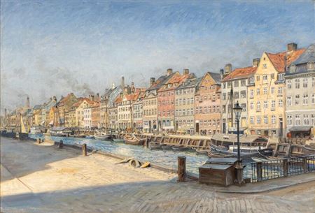 Peter Tom (Tom P) Petersen : View from Nyhavn in Copenhagen on a sunny day.