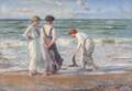 Knud Erik Larsen : Young girls on the beach