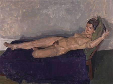 Francis Hoyland : Reclining nude (circa 1954)