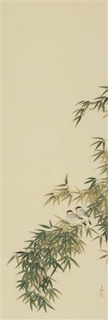 Hyakusi Hirafuku : Blue bamboo