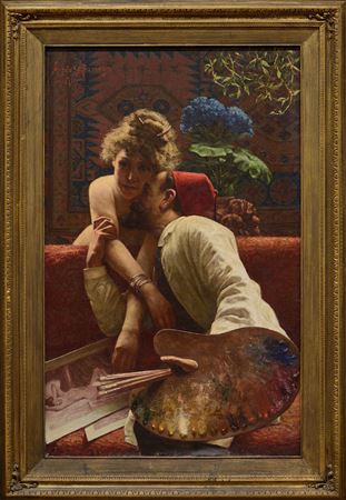 Angelo Garino : Fausto Zonaro and the model