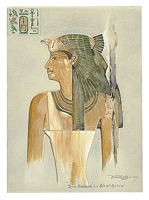 Howard Carter : Portrait of Hatshepsut's Grandmother, Queen Seniseneb