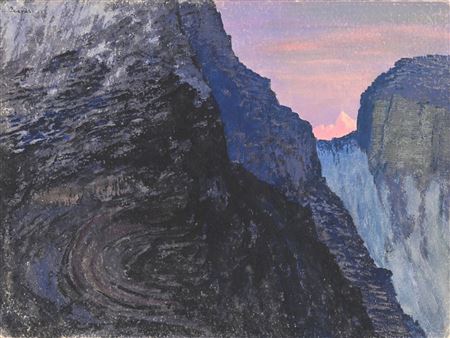 Sigismond Jeanes : View of the Matterhorn at dawn