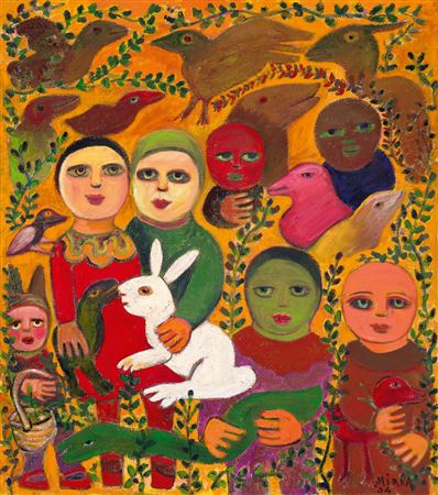 Mirka Madeleine Mora : THE WHITE RABBIT AND FAMILY