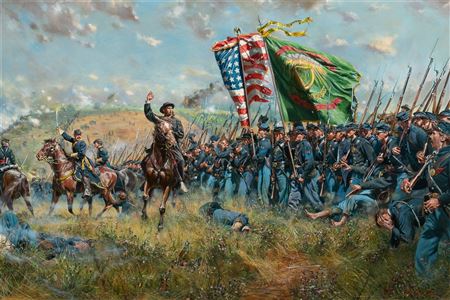 Don Troiani : The Sons of Erin- 69th N.Y.V., Battle of Antietam, Sept. 17 1862, 1996