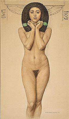 Paul Grabwinkler : Female Nude, standing