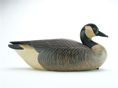 Grayson Chesser : Excellent hollow carved Canada goose with tucked and slightly turned head