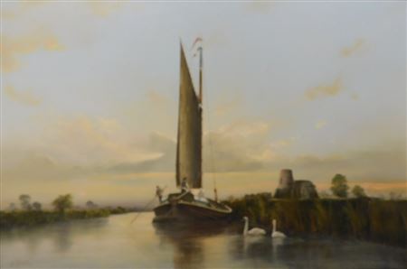 Alan J Canham : Sailing barge