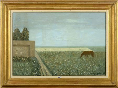 Edouard War van Overstraeten : 'Horse in the Field'.