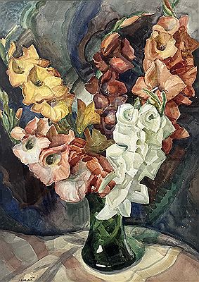 Ivy M Copeland : GLADIOLUS, STILL-LIFE