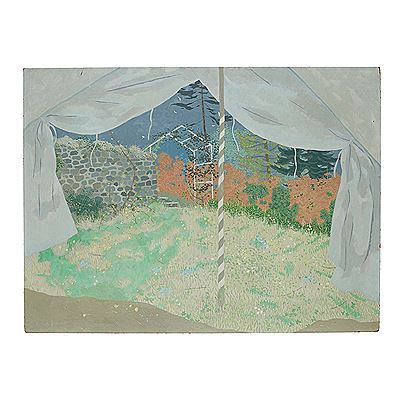 Barbara Balmer : MARQUEE IN A WALLED GARDEN