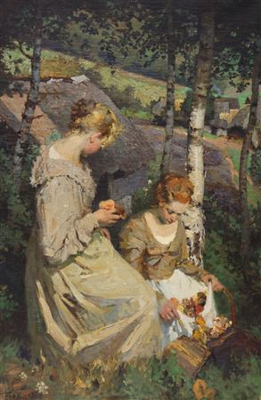 Friedrich Fehr : ''The Flower Gatherers'' 1905